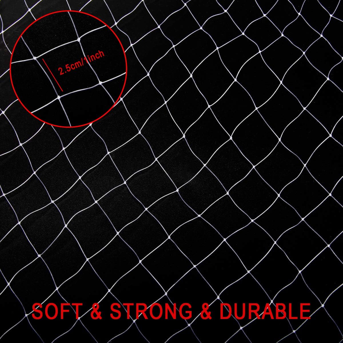 Anti-Bird Netting, 33FT x 16.4FT Bird Net, Nylon Garden Netting