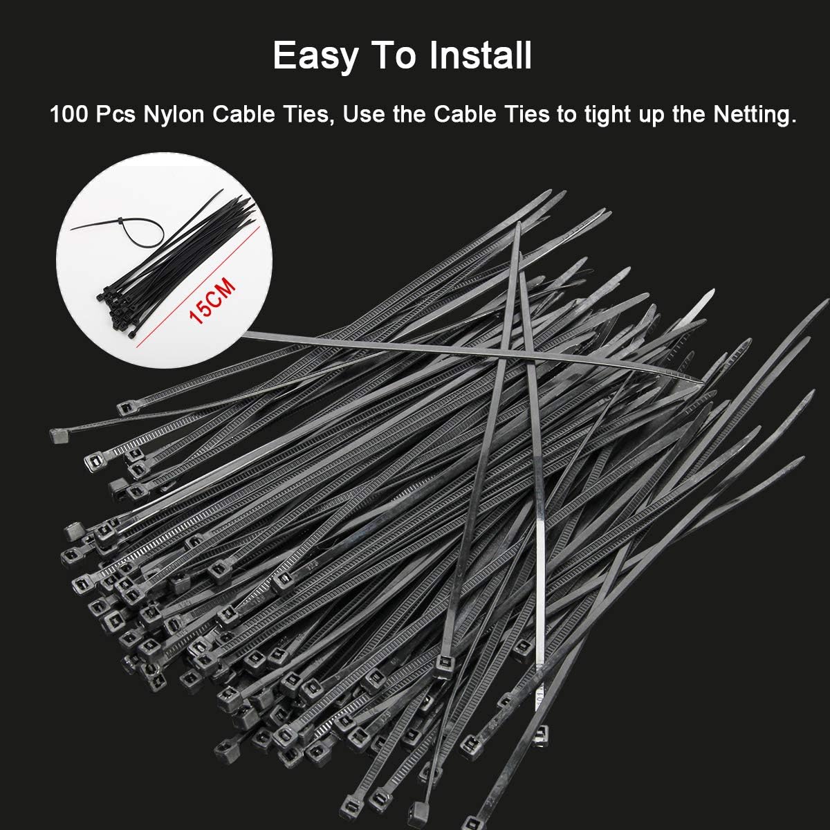 Anti-Bird Netting, 33FT x 16.4FT Bird Net, Nylon Garden Netting