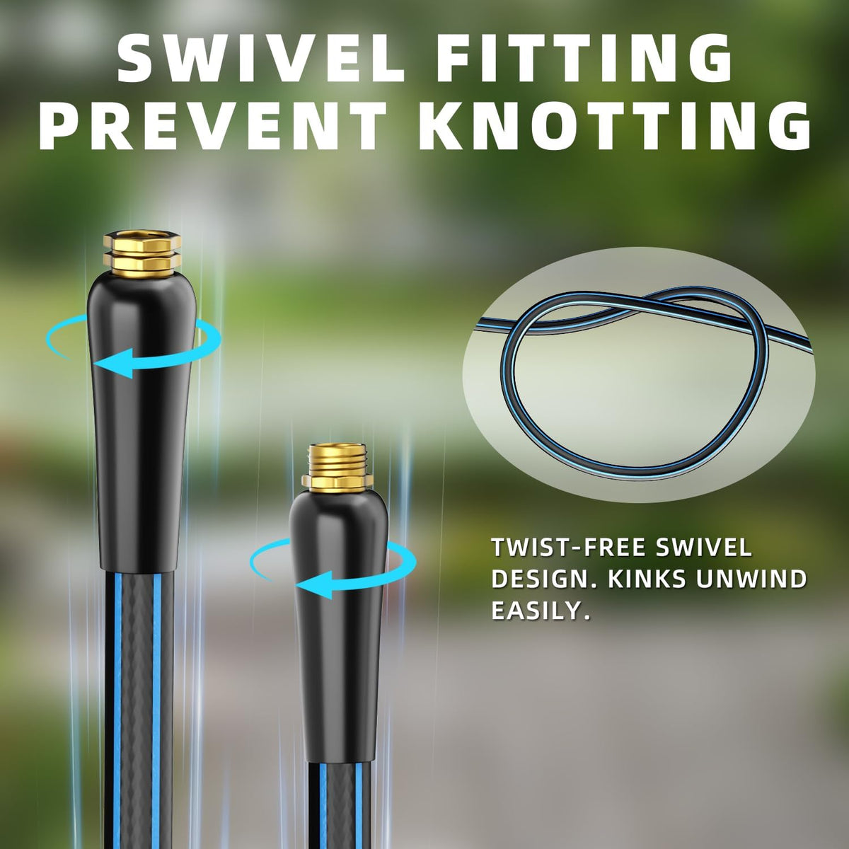 Short Garden Hose 5/8” 5FT: Burst-Resistant Water Hose with Sturdy Brass Fittings - Lead-Free Hose for Car Washing Pet Bathing - Lightweight for Outside Campers RV, Car Wash, Watering, Green
