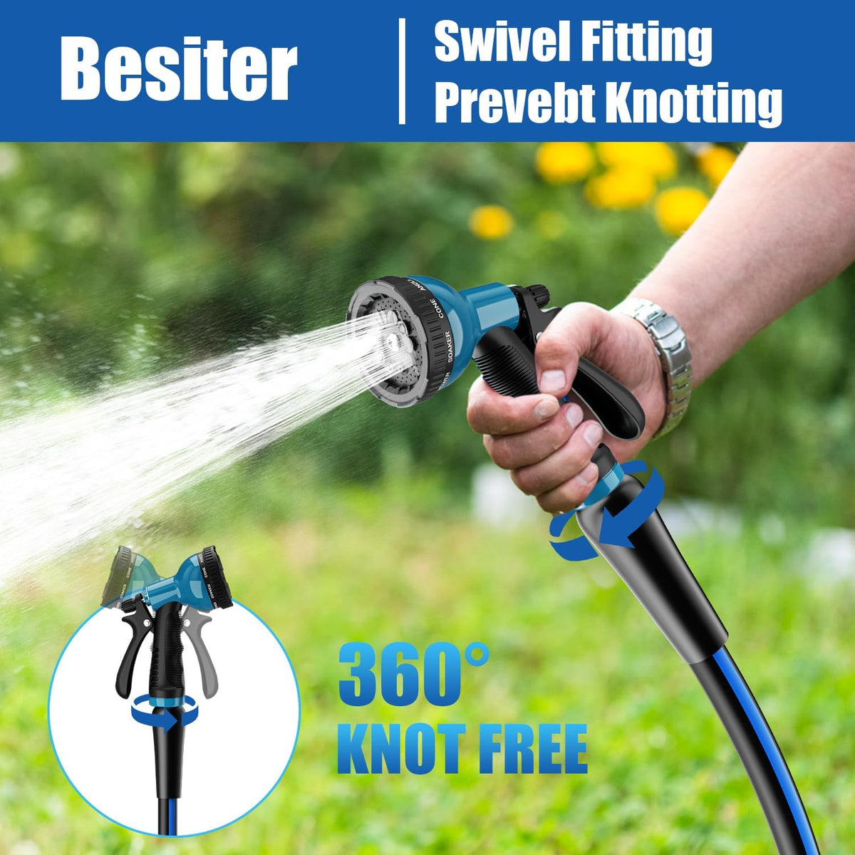 Short Garden Hose 5/8” 5FT: Burst-Resistant Water Hose with Sturdy Brass Fittings - Lead-Free Hose for Car Washing Pet Bathing - Lightweight for Outside Campers RV, Car Wash, Watering, Green