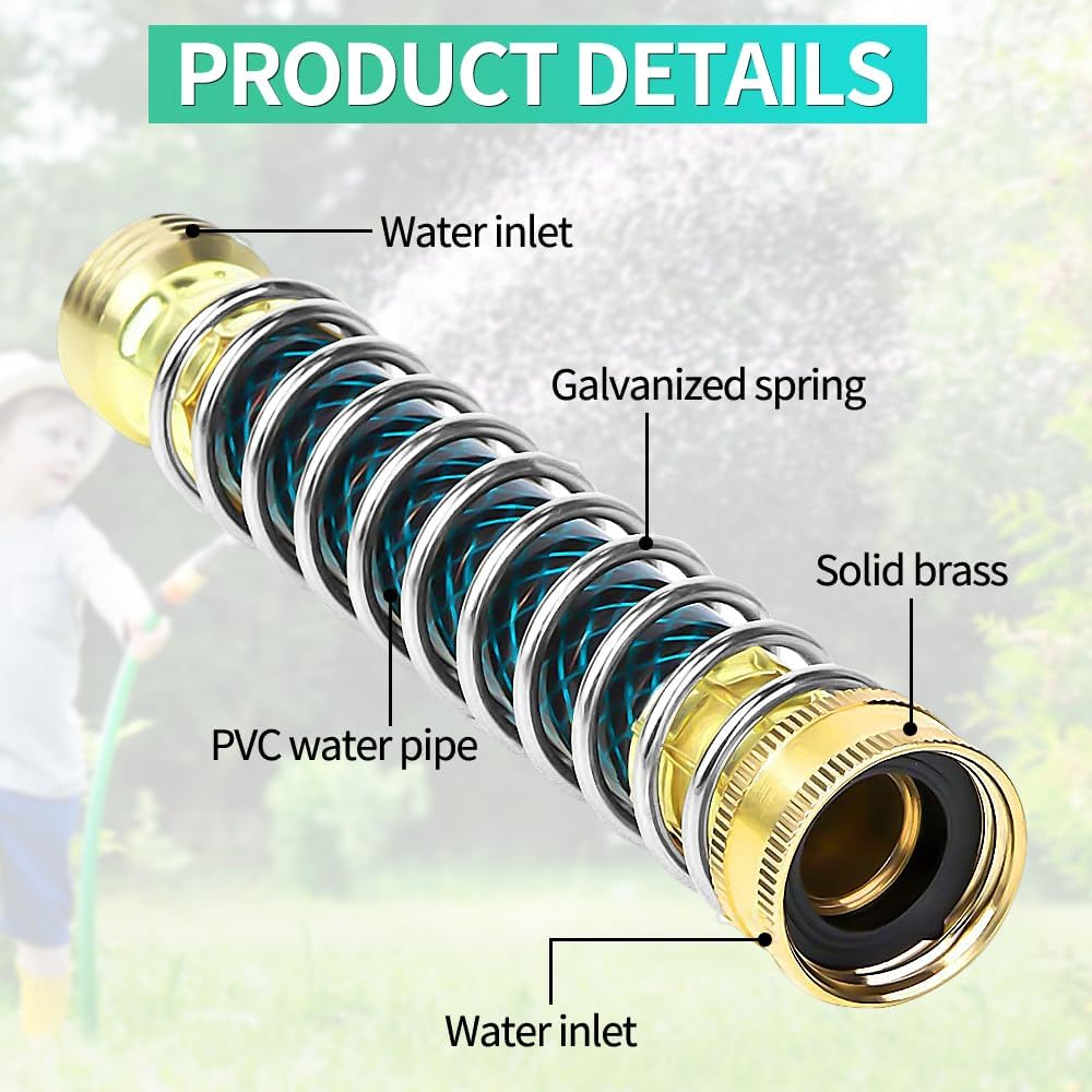 2-Way Y Garden Hose Splitter with Garden Hose Extension Adapter
