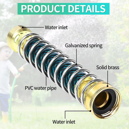 2-Way Y Garden Hose Splitter with Garden Hose Extension Adapter