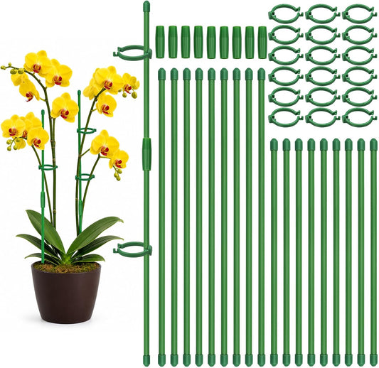 20 Pcs Plant Support Stakes, Indoor Plant Stakes Adjustable Length