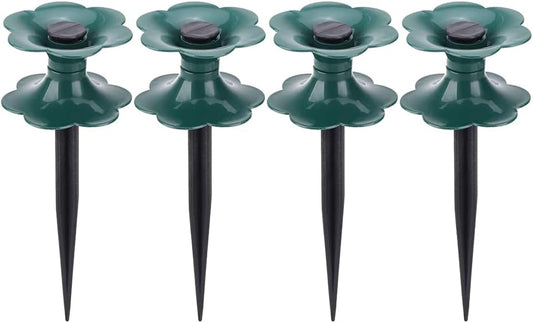 Garden Hose Guide with Heavy Duty Winding Wheel 4-Pack Hose Wheel Roller for Lawn and Flower Bed Watering Pipe Prevents Kinks and Protects Plants