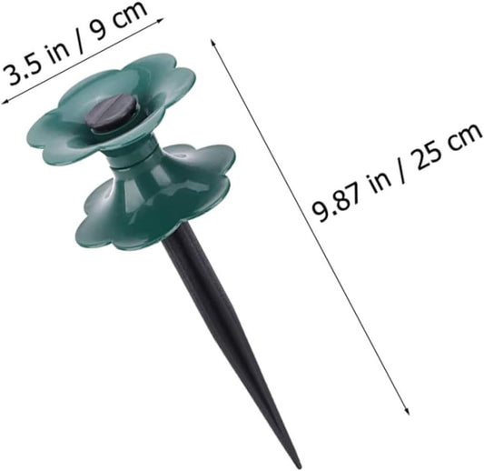 Garden Hose Guide with Heavy Duty Winding Wheel 4-Pack Hose Wheel Roller for Lawn and Flower Bed Watering Pipe Prevents Kinks and Protects Plants