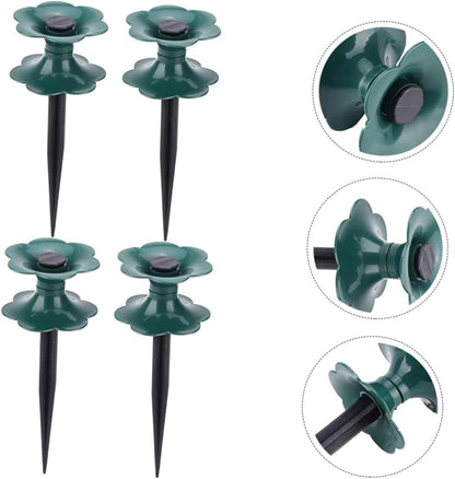 Garden Hose Guide with Heavy Duty Winding Wheel 4-Pack Hose Wheel Roller for Lawn and Flower Bed Watering Pipe Prevents Kinks and Protects Plants