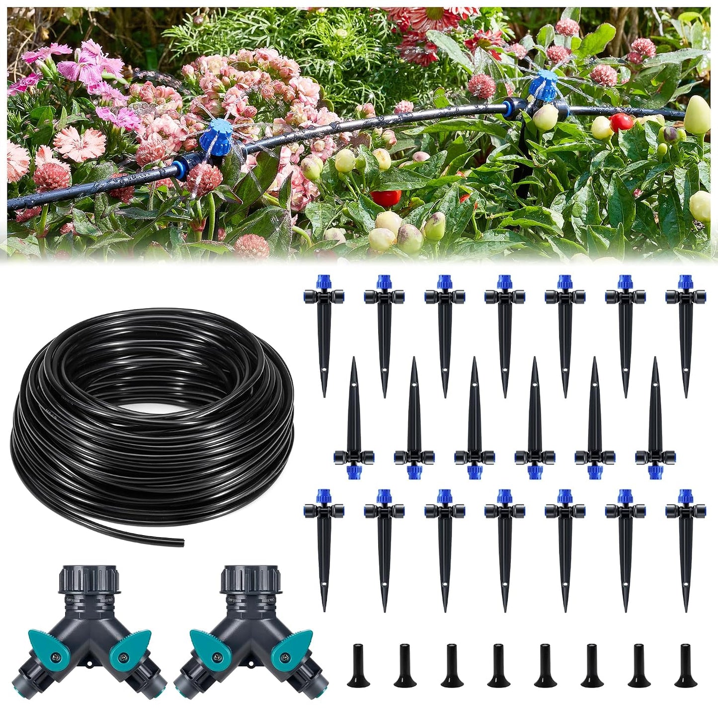 80ft Push-to-Connect Drip Irrigation Kit