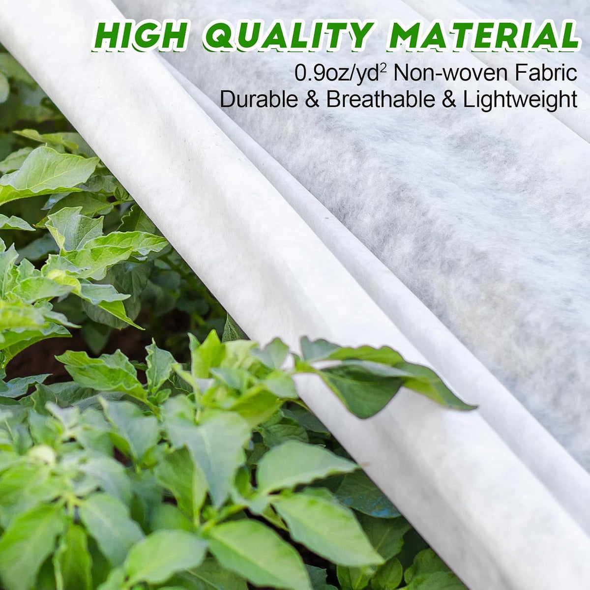 4 Pack Floating Row Cover Frost Blanket for Plants,7 x 25 ft,White