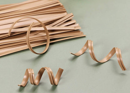100 Pieces 4 Inch Plastic Twist Ties, Light Brown