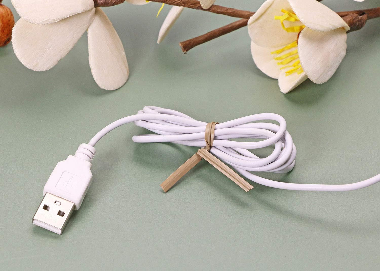 100 Pieces 4 Inch Plastic Twist Ties, Light Brown