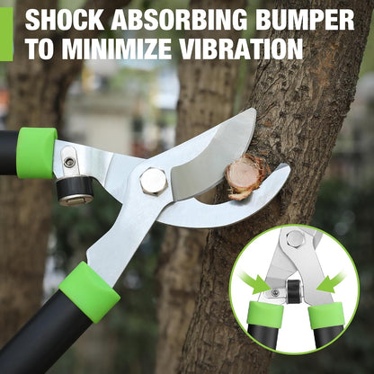 28" Bypass Loppers for Tree Trimming Heavy Duty, Sharp Tree Trimmer