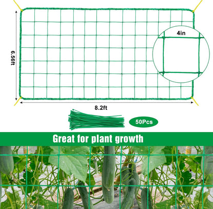 Trellis Netting, 8.2 x 6.6Ft Garden Netting