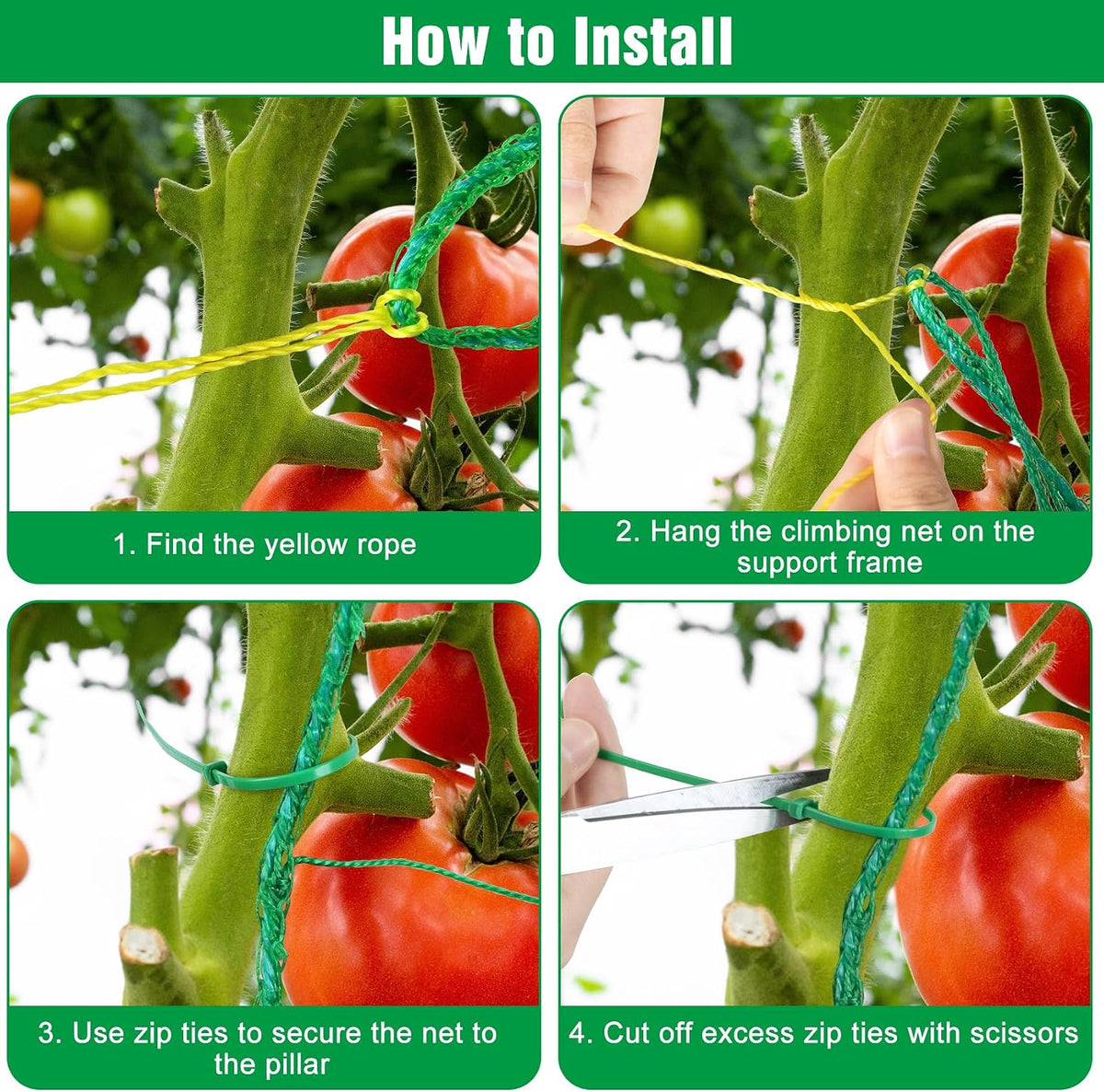 Trellis Netting, 8.2 x 6.6Ft Garden Netting
