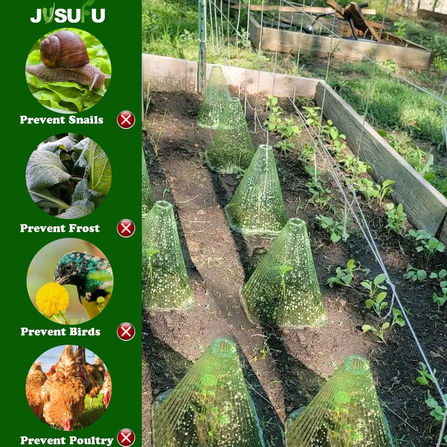 Garden Cloches for Plants,20 Pack Plant Covers