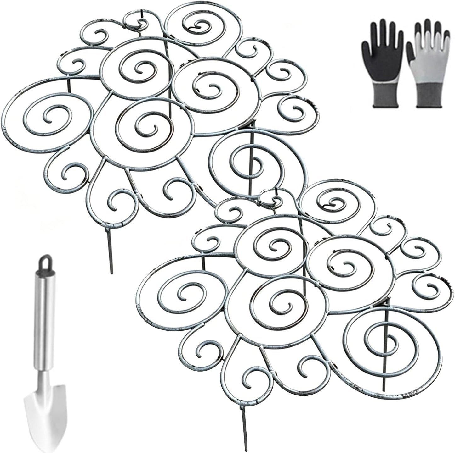 Peonies Cages and Supports, Plant Supports for Outdoor Plants, Metal Plant Support Ring for Garden, Flower Hoop for Upright and Protection, for Lawn Patio Garden (Large)