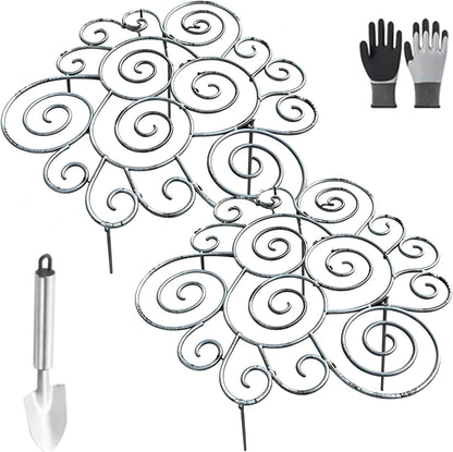 Peonies Cages and Supports, Plant Supports for Outdoor Plants, Metal Plant Support Ring for Garden, Flower Hoop for Upright and Protection, for Lawn Patio Garden (Large)