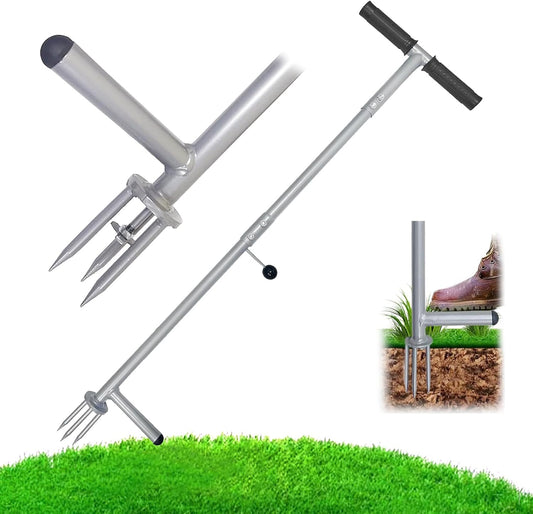 Stand Up Weed Puller Tool, 38 Inch Long Handle 3 Claw Weeder