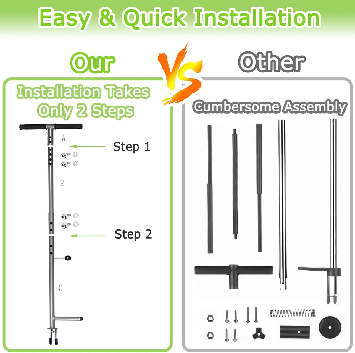 Stand Up Weed Puller Tool, 38 Inch Long Handle 3 Claw Weeder