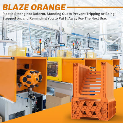 RV Sewer Hose Support 10FT, Blaze Orange RV Sewer Support with Adjustable Height Design, Secure Rubber Band and Carry Strap, Quick Setup and Collapse for Campers Travel Trailers and Motorhome