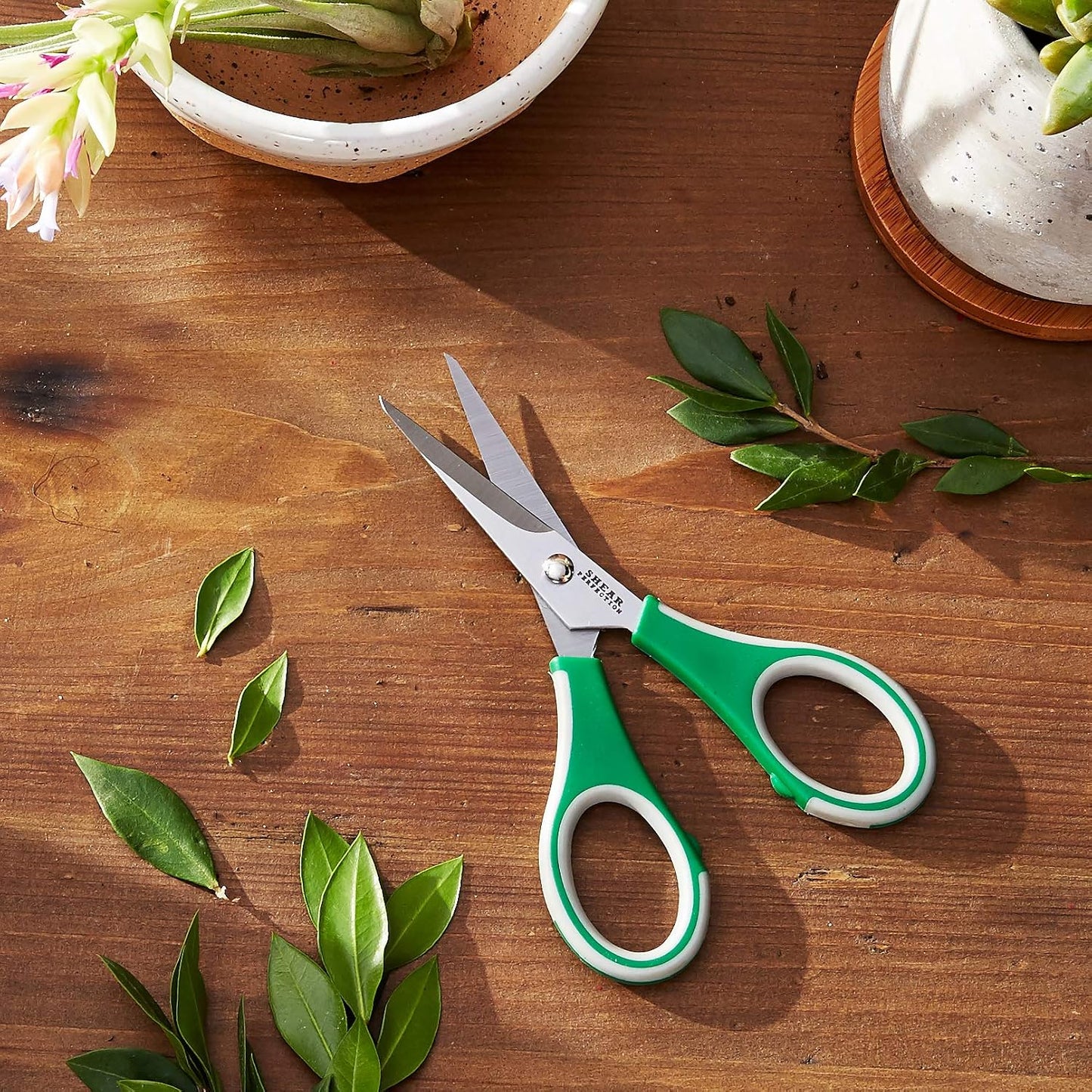 Stainless Steel Bonsai Scissors, 2.4" Straight Blades - Platinum Series