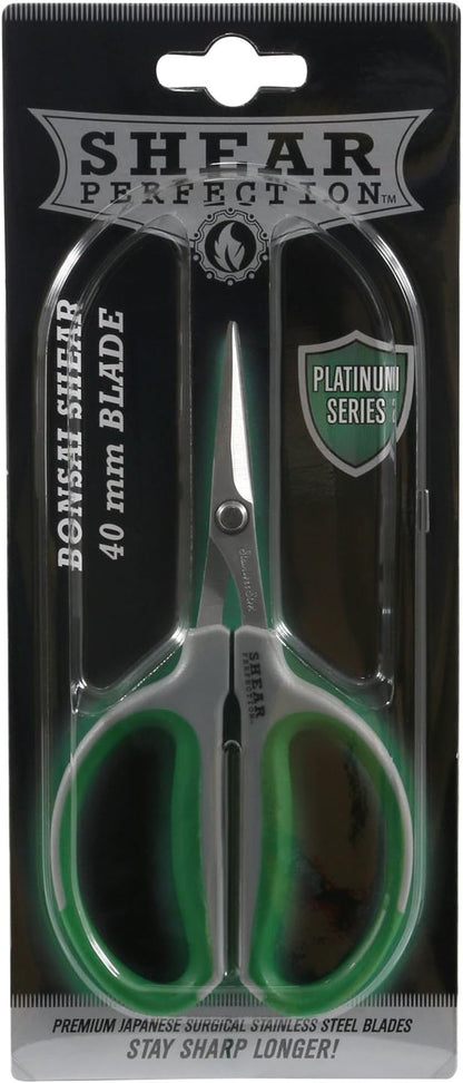 Stainless Steel Bonsai Scissors, 2.4" Straight Blades - Platinum Series