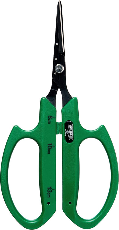 Stainless Steel Bonsai Scissors, 2.4" Straight Blades - Platinum Series