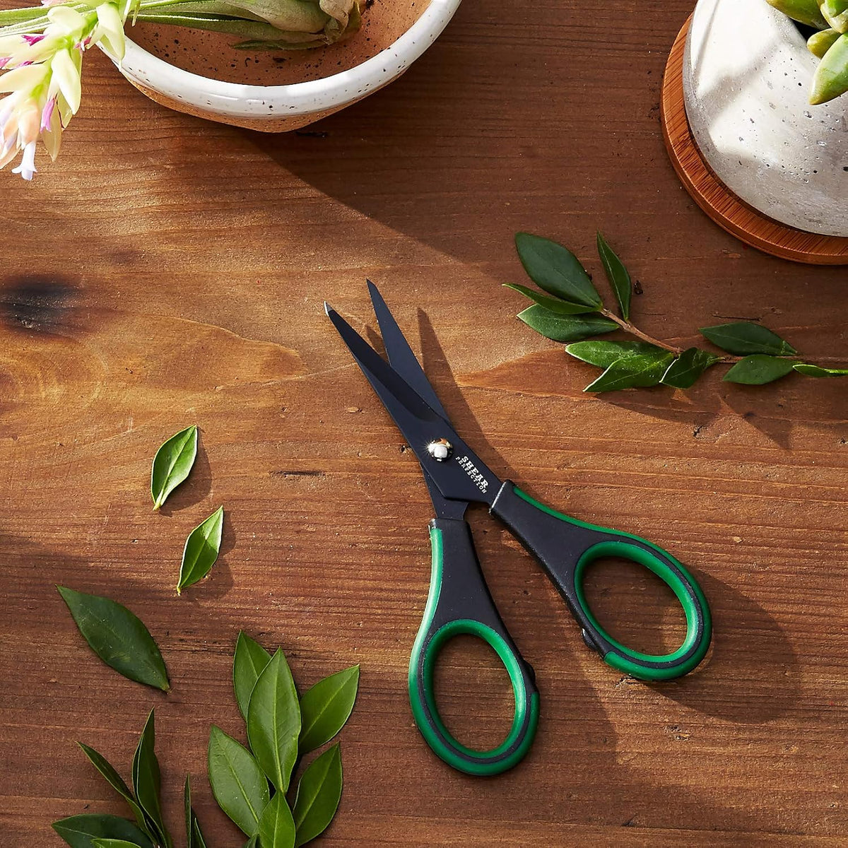 Stainless Steel Bonsai Scissors, 2.4" Straight Blades - Platinum Series