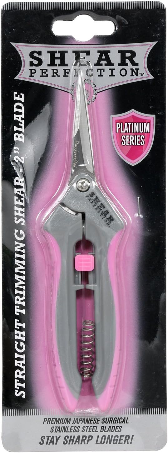 Stainless Steel Bonsai Scissors, 2.4" Straight Blades - Platinum Series