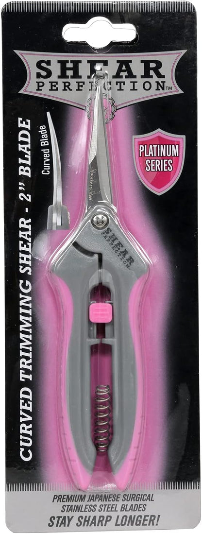 Stainless Steel Bonsai Scissors, 2.4" Straight Blades - Platinum Series