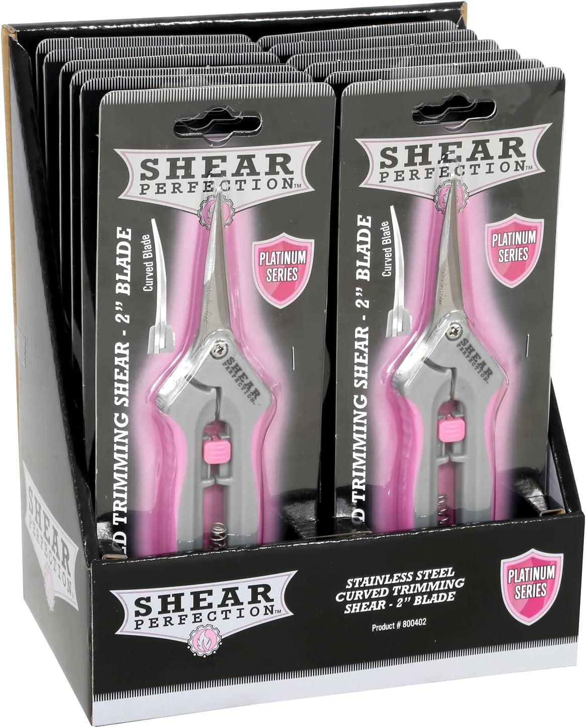 Stainless Steel Bonsai Scissors, 2.4" Straight Blades - Platinum Series