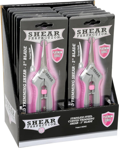 Stainless Steel Bonsai Scissors, 2.4" Straight Blades - Platinum Series