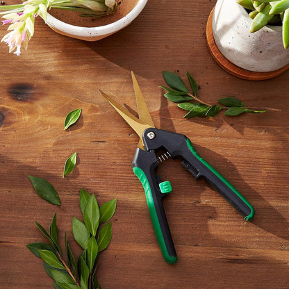 Stainless Steel Bonsai Scissors, 2.4" Straight Blades - Platinum Series