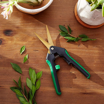 Stainless Steel Bonsai Scissors, 2.4" Straight Blades - Platinum Series