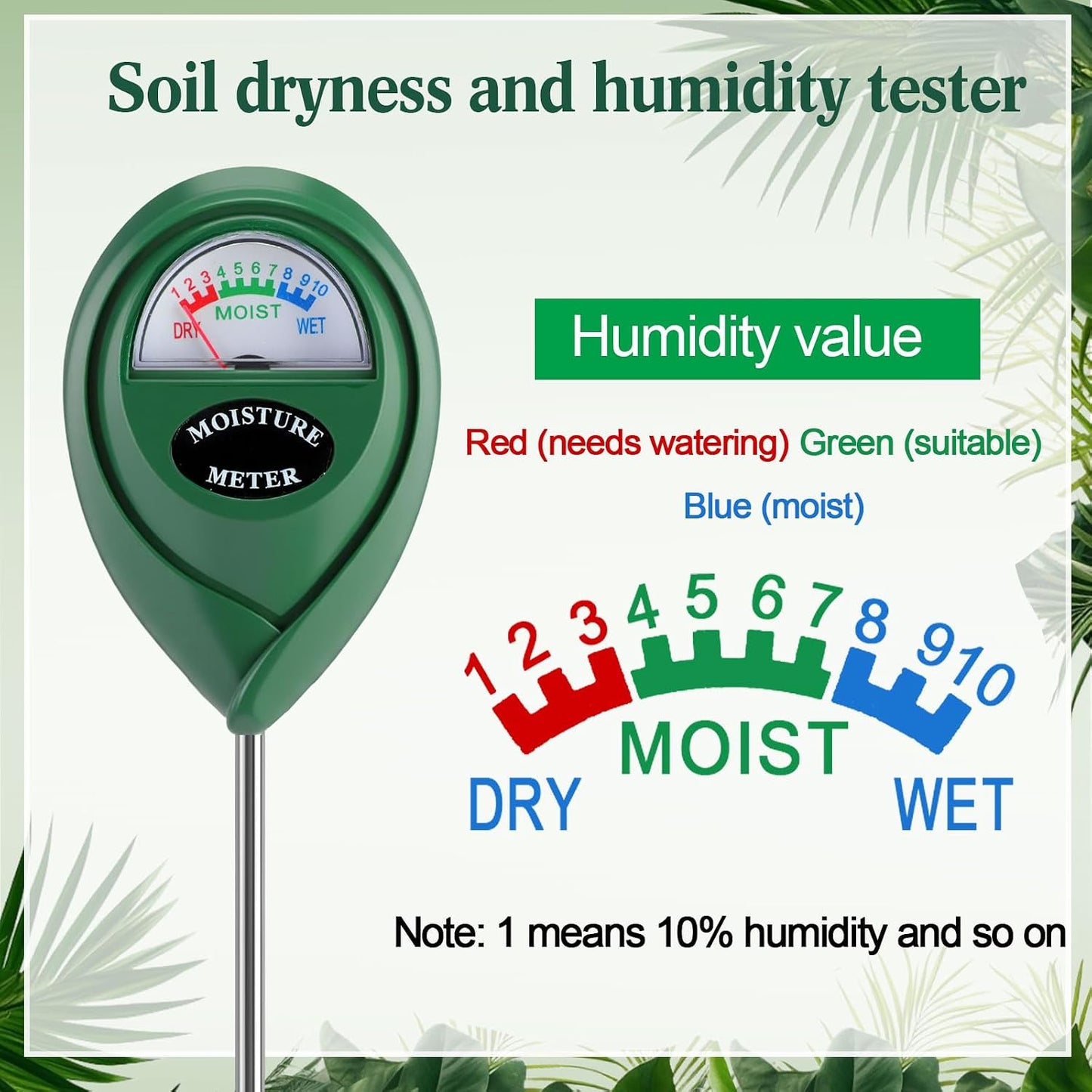 6 Pcs Indoor Watering Can Set 1/2 Gallon Can 6.8 oz Spray Bottle 17 oz Squeeze Bottle Plant Watering Globes Soil Moisture Meter Small Spraying Set for Indoor Outdoor Plants(Mint Green)