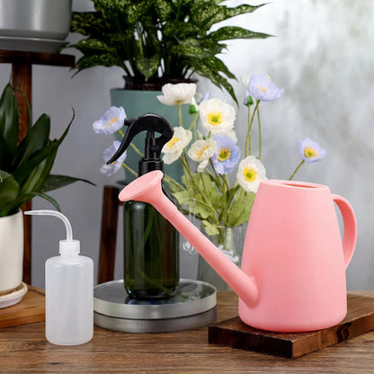 6 Pcs Indoor Watering Can Set 1/2 Gallon Can 6.8 oz Spray Bottle 17 oz Squeeze Bottle Plant Watering Globes Soil Moisture Meter Small Spraying Set for Indoor Outdoor Plants(Mint Green)