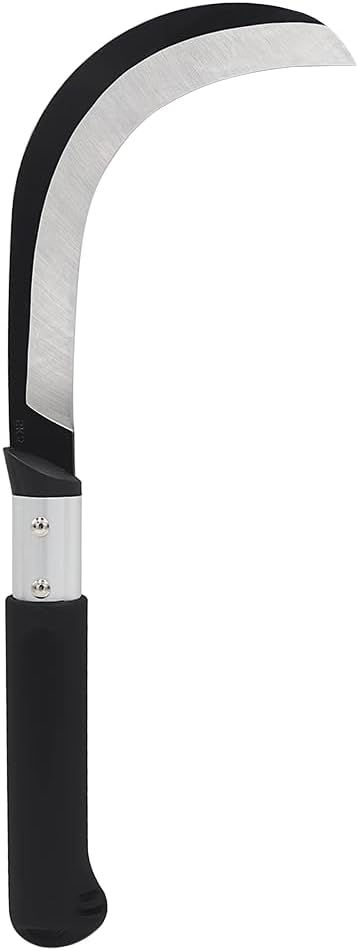 K310 Brush Clearing Sickle with 9-Inch Carbon Steel Blade and 9-Inch Aluminum Handle - Gardening/Landscaping Hand Sickle with Grip