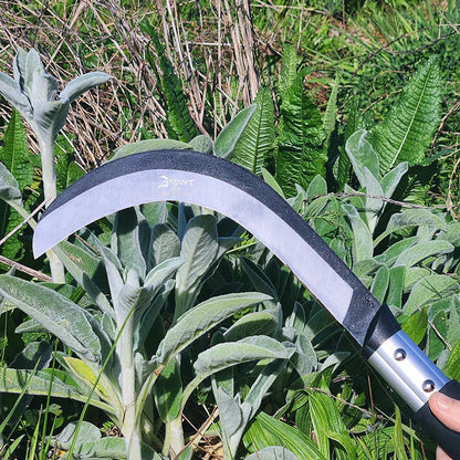 K310 Brush Clearing Sickle with 9-Inch Carbon Steel Blade and 9-Inch Aluminum Handle - Gardening/Landscaping Hand Sickle with Grip