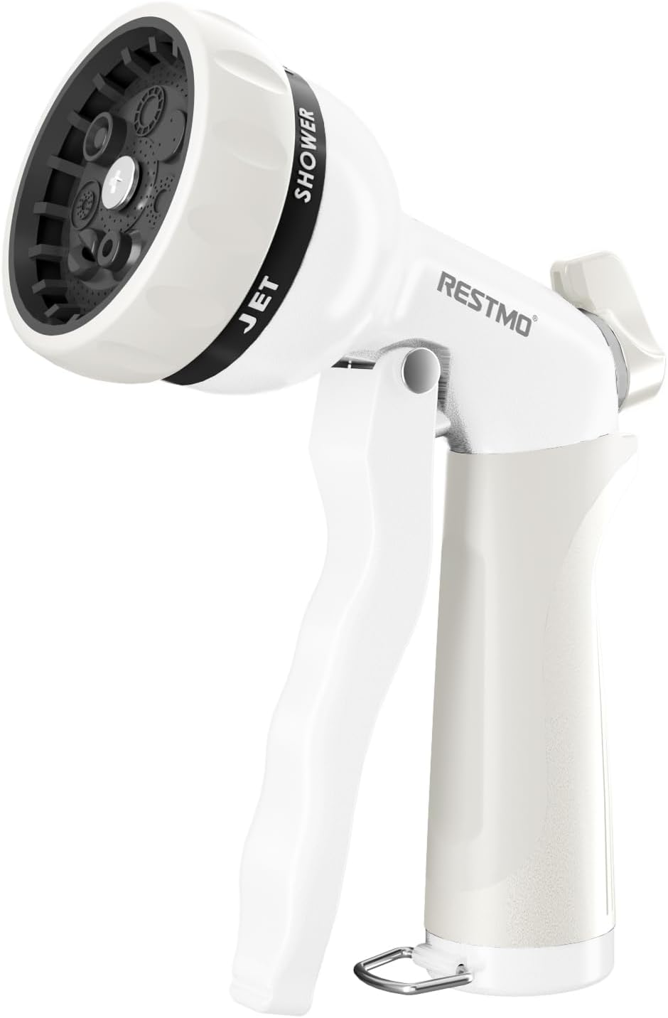 Garden Hose Nozzle, Heavy Duty Metal Water Hose Nozzle with 7 Adjustable Spray Patterns, High Pressure Hand Sprayer with Flow Control for Watering Plants & Lawns, Washing Cars & Pets