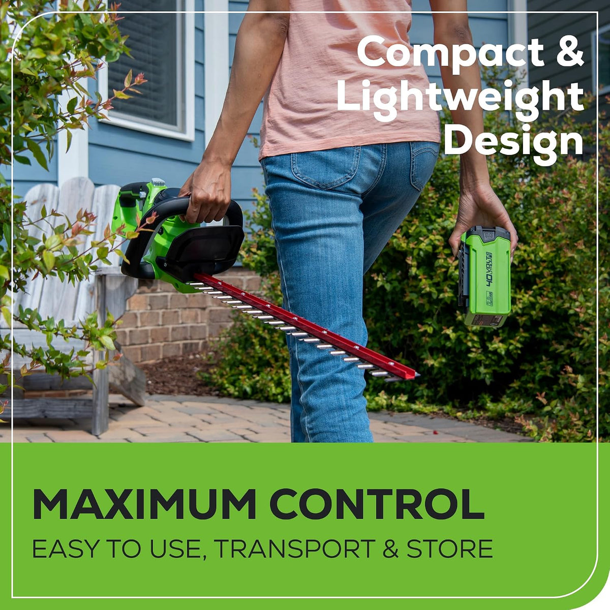 40V 26 in Cordless Hedge Trimmer, Tool Only