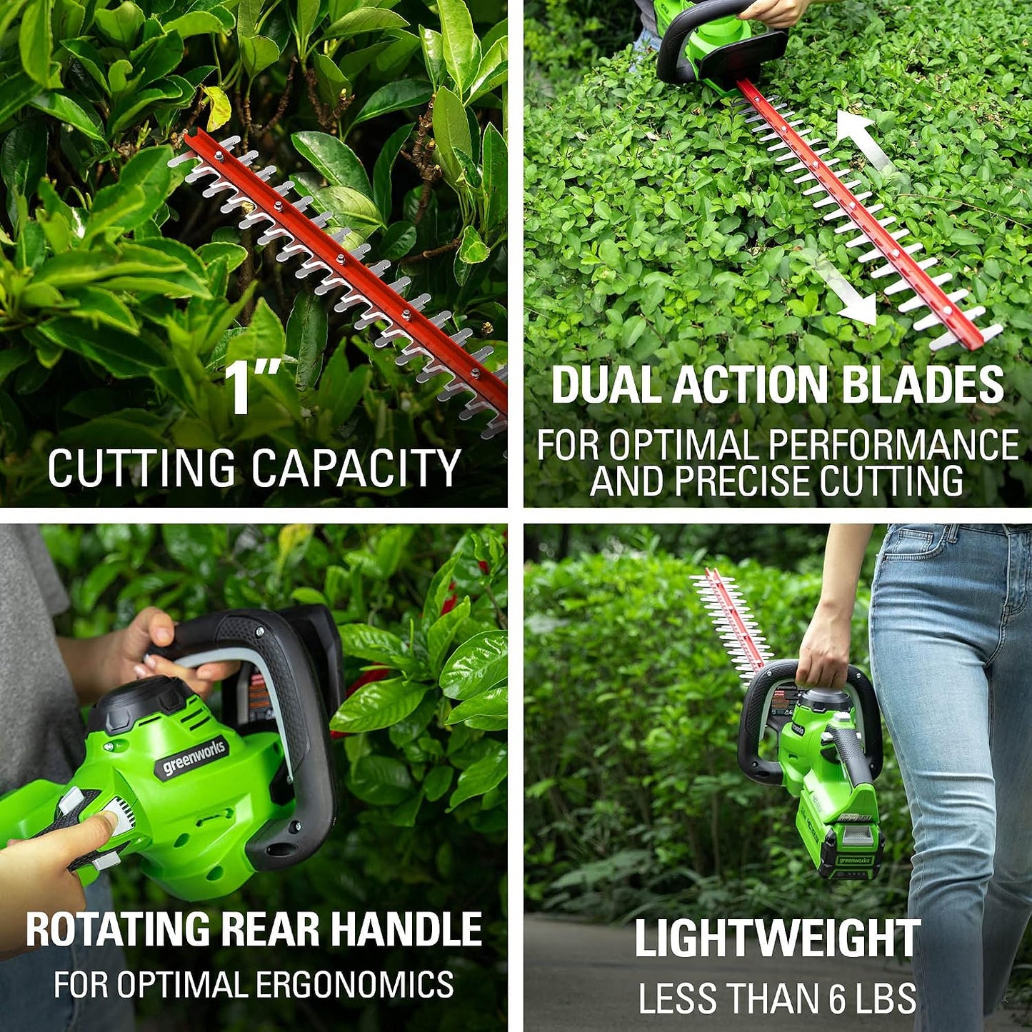 40V 26 in Cordless Hedge Trimmer, Tool Only