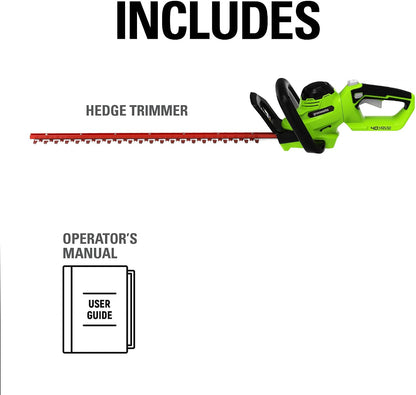 40V 26 in Cordless Hedge Trimmer, Tool Only