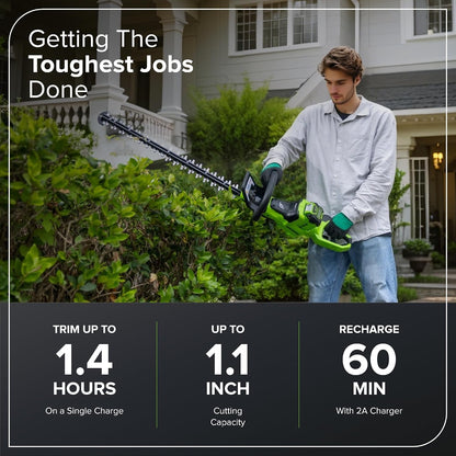 40V 26 in Cordless Hedge Trimmer, Tool Only