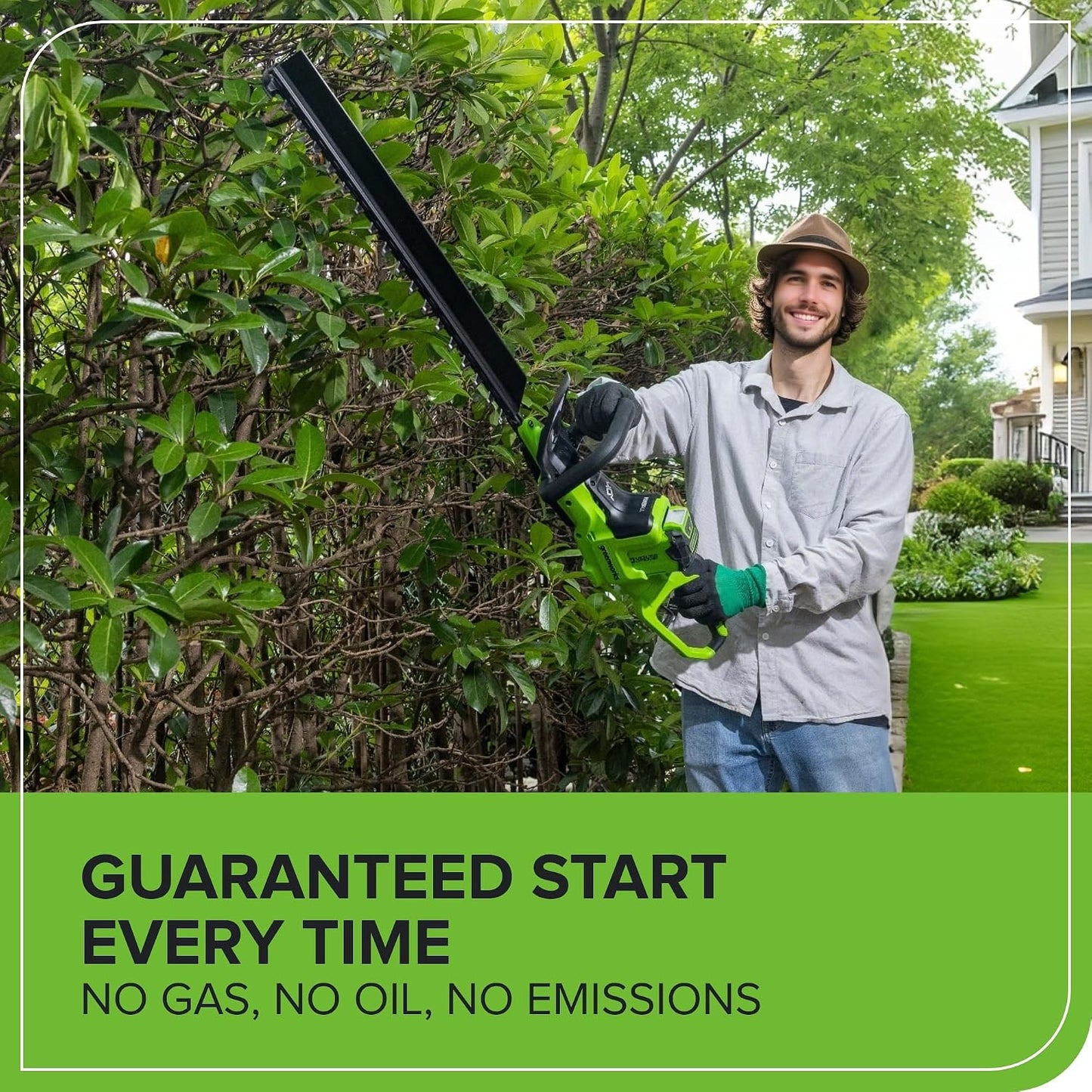 40V 26 in Cordless Hedge Trimmer, Tool Only