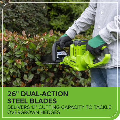 40V 26 in Cordless Hedge Trimmer, Tool Only