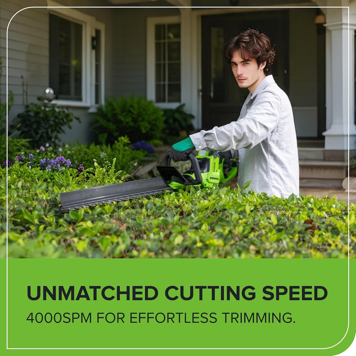 40V 26 in Cordless Hedge Trimmer, Tool Only