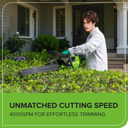 40V 26 in Cordless Hedge Trimmer, Tool Only