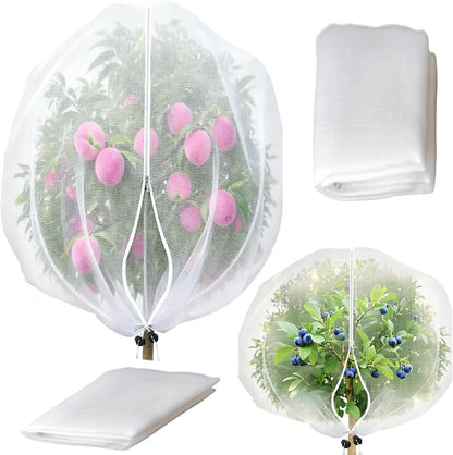 4PACK Garden Mesh Netting with Drawstring & Zipper (2.3Ft x3.3 FT)