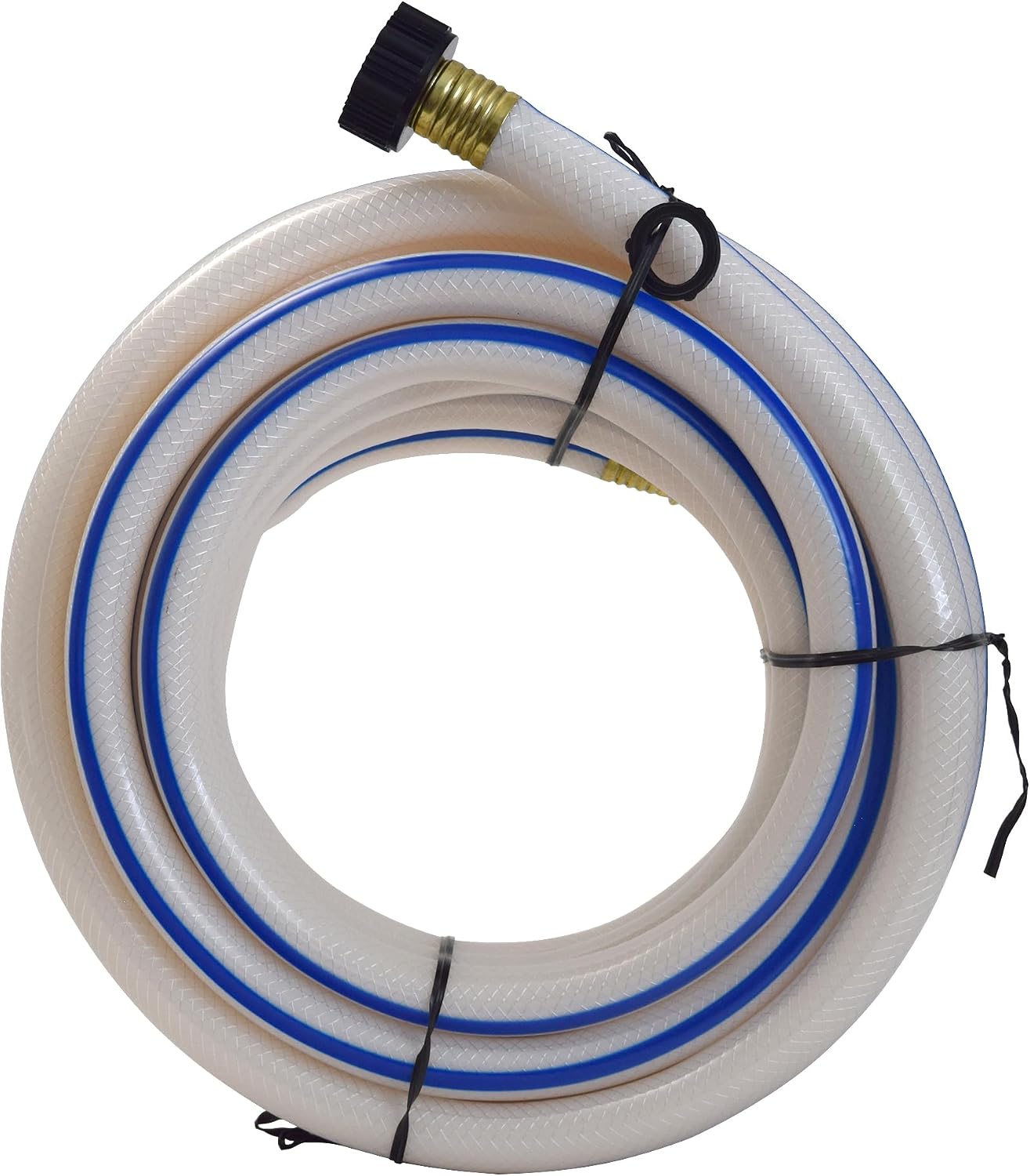 AquaFresh High Pressure Drinking Water Hose, Water Hose Hookup for RV - 1/2" x 10', White
