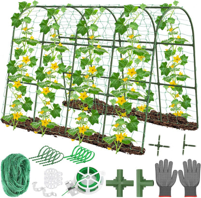 Cucumber Trellis for Raised Bed Garden, Arch Trellis for Climbing Plants