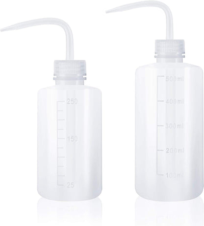 Oubest Squeeze Washing Bottle Succulent Watering Bottle 250ml + 500ml Water Squirt Irrigation Squeeze Sprinkling Can Plastic Wash Plant 2pc
